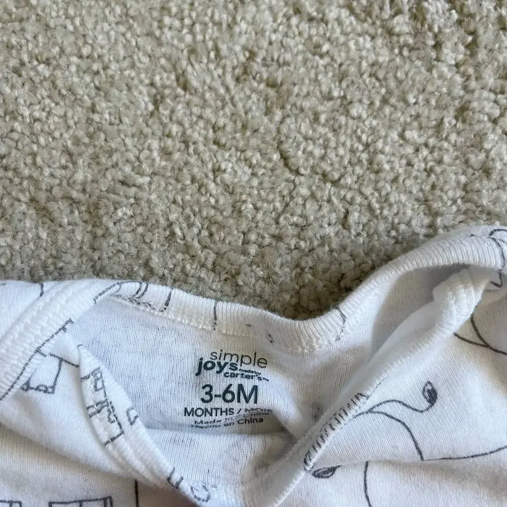 Carters 3 Pack Animal Themed One Piece Bodysuits (3-6 months)